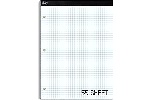 Mr. Pen 3-Hole Graph Paper (4x4, 55 Sheets)