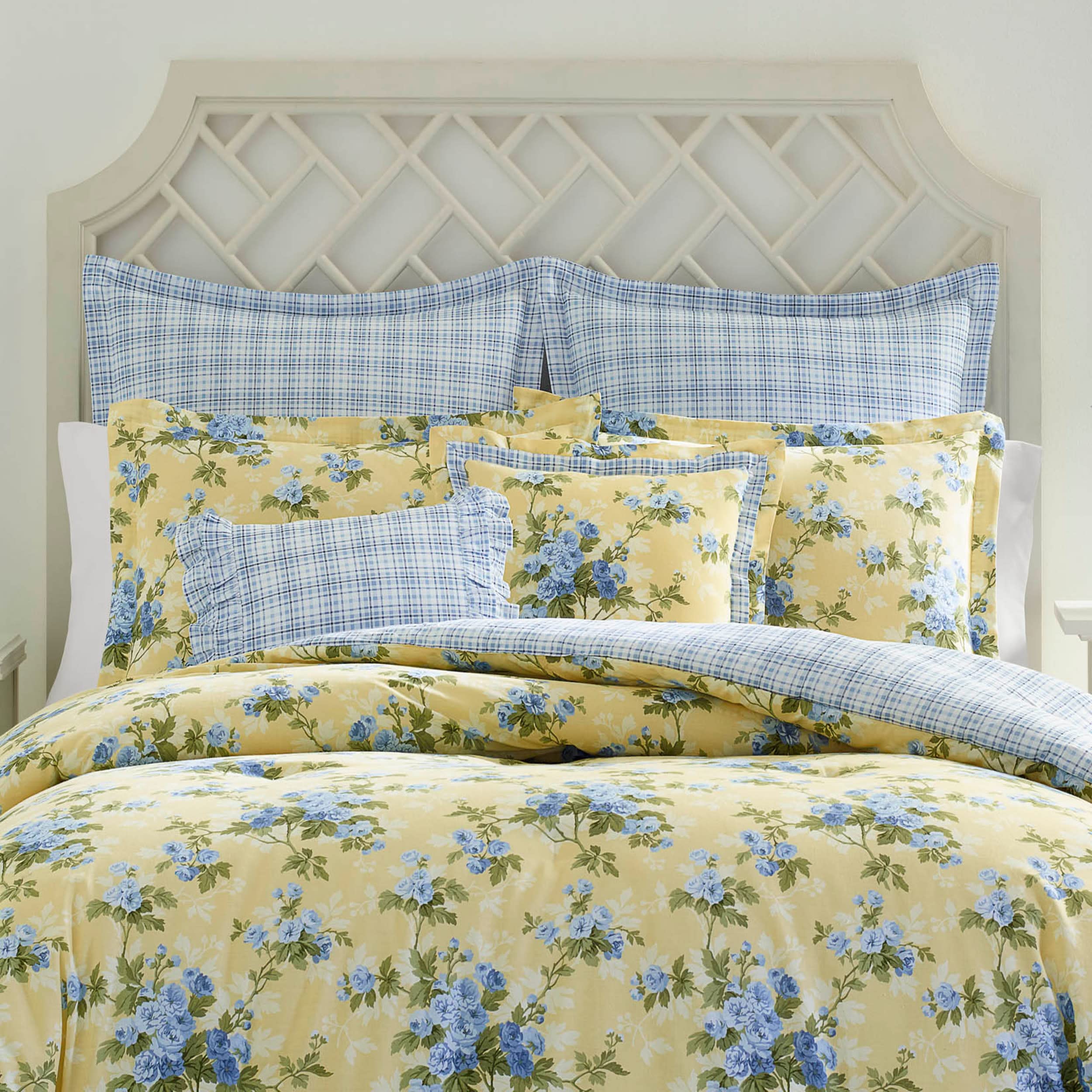 LAURA ASHLEY デュべカバー シングル Amazon.com: Laura Ashley - Twin Duvet Cover Set, Reversible Cotton