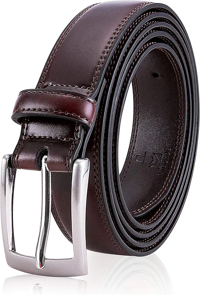 Check out this MILORDE Men's Genuine Leather Dress Belt, Handmade, 100% Cow Leather, Fashion & Classic Designs for Work Business and Casual from Amazon!