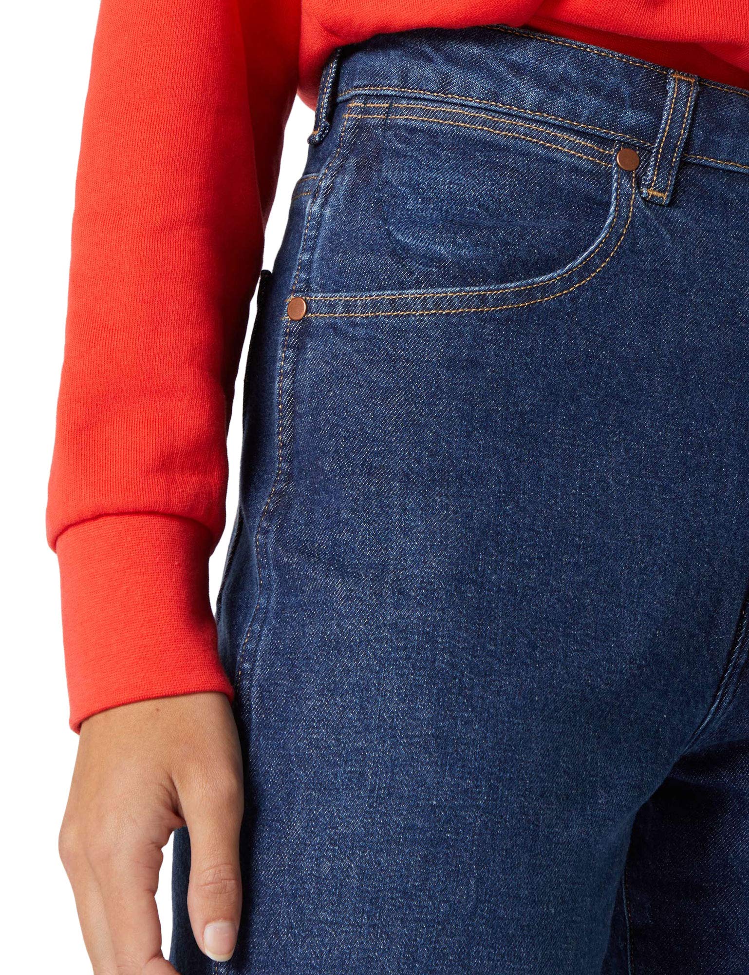 Wrangler - Mom Jeans, Jeans Straight Donna