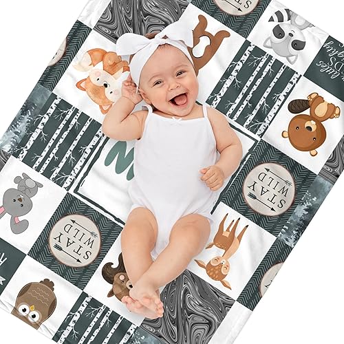 Miniatura 5 de Manta de bebé personalizada para niños y niñas, mantas de bebé unisex personalizadas con nombre e imagen, regalos para recién nacido, nueva mamá