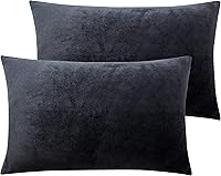 Vista 110 de NTBAY 1 paquete de funda de almohada corporal de terciopelo con cremallera, súper suave y acogedora, de franela mullida de lujo de 20 x 54 pulgadas