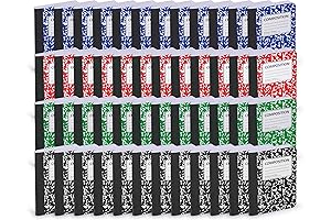 ½ Size Composition Notebooks - 80 Sheets Each