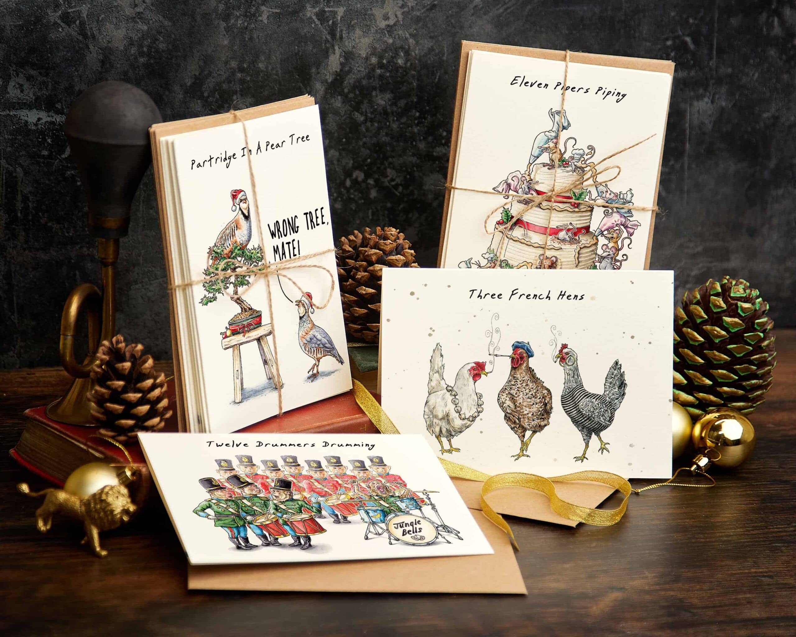 Photo 1 of Weston Ink 24 Pcs Twelve Days of Christmas Card Set - Xmas Cards - Christmas Countdown Gift Card - Box Christmas Cards With Envelopes - Christmas Greeting Cards - Christmas Cards Assortment Pack