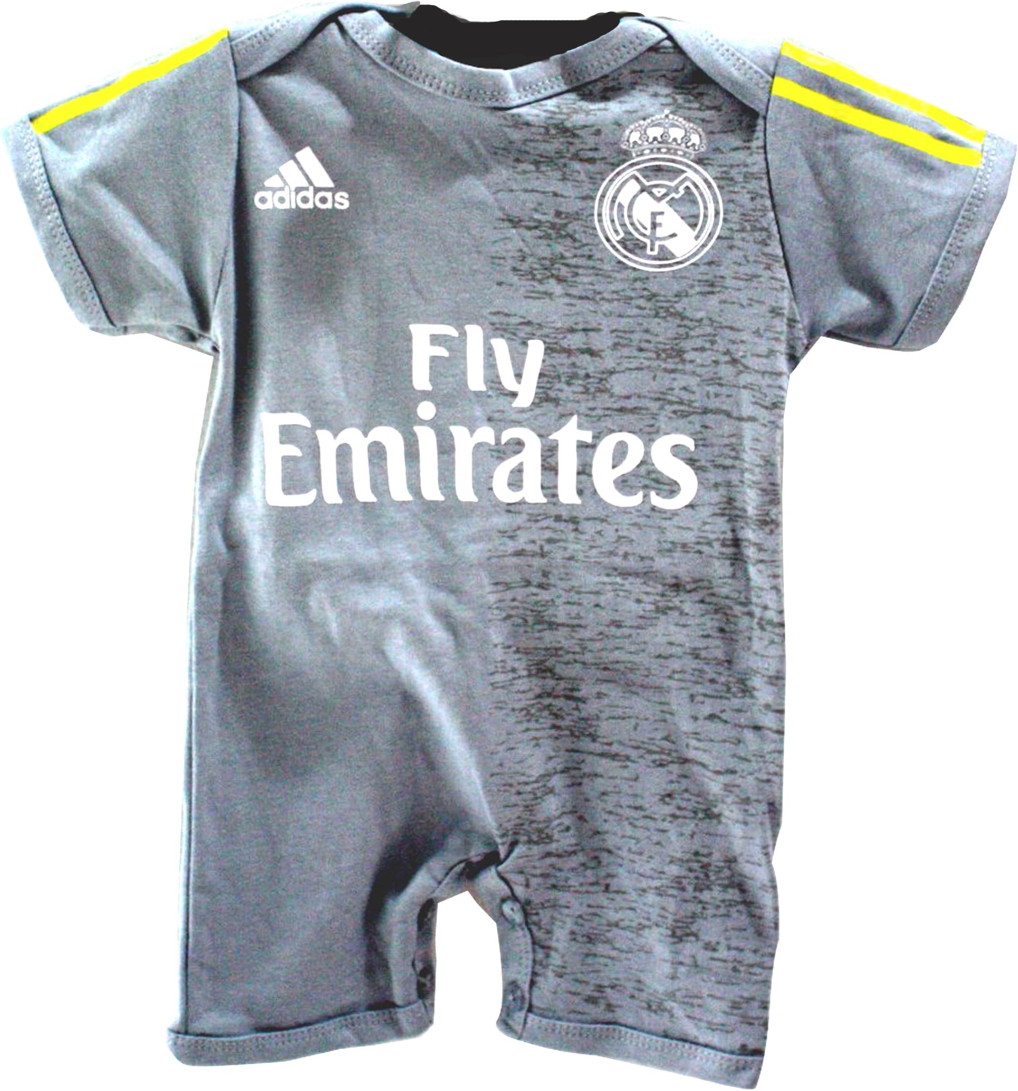 DIY Designs Real Madrid Baby Romper CR7 for 4-8 Months (Grey)