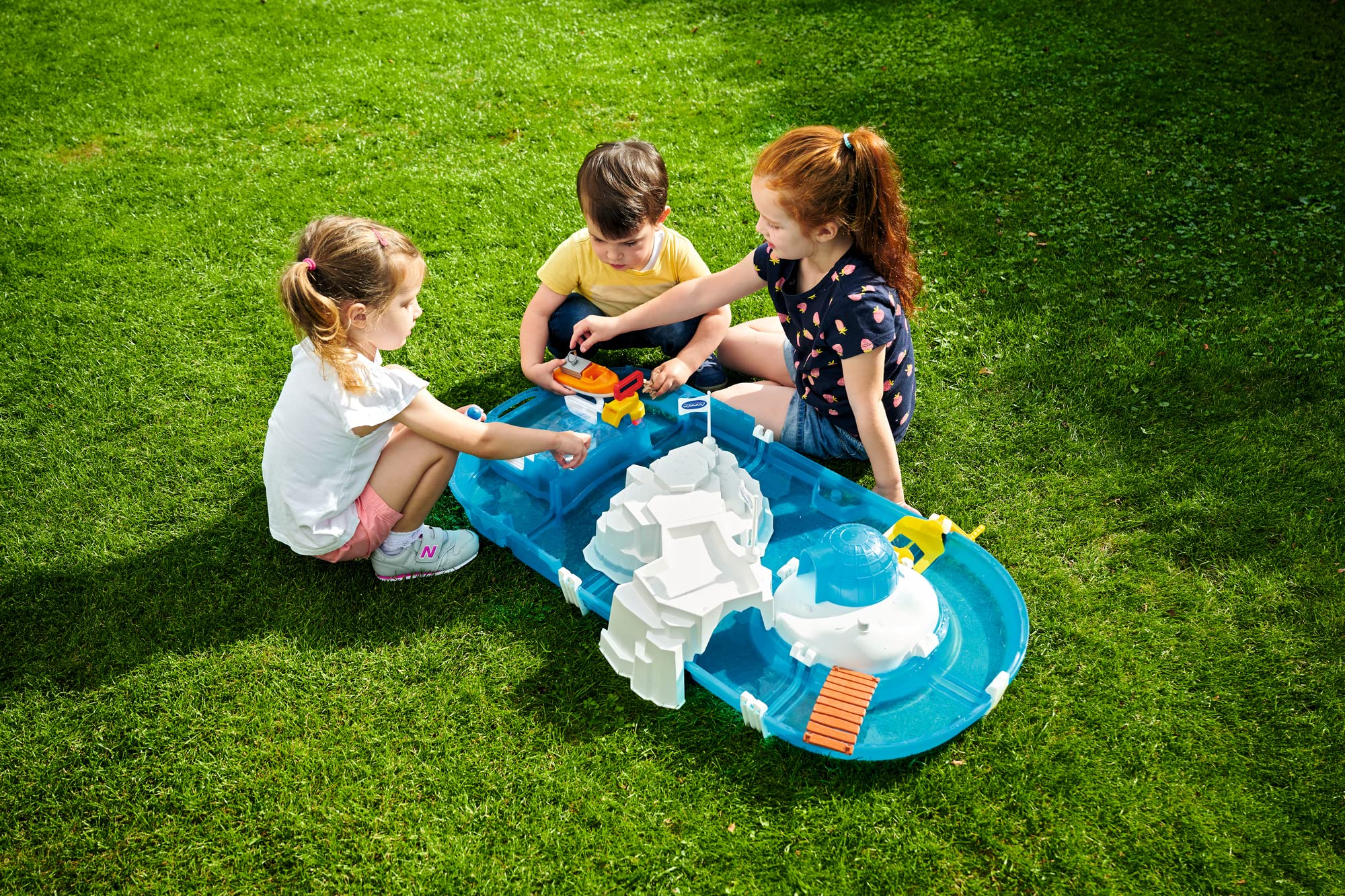 AquaPlay - Polar - Wasserbahn mit Eisberg, Stausee und Rampe für einen Wasserfall, inklusive Spielfigur Olivia mit Farbwechsel-Funktion, für Kinder ab 3 Jahren 8700001522 Türkis