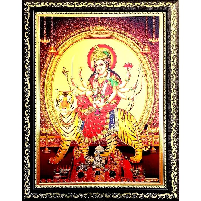 Buy ADA Handicraft Lord Goddess God Durga Photo for Pooja Hindu