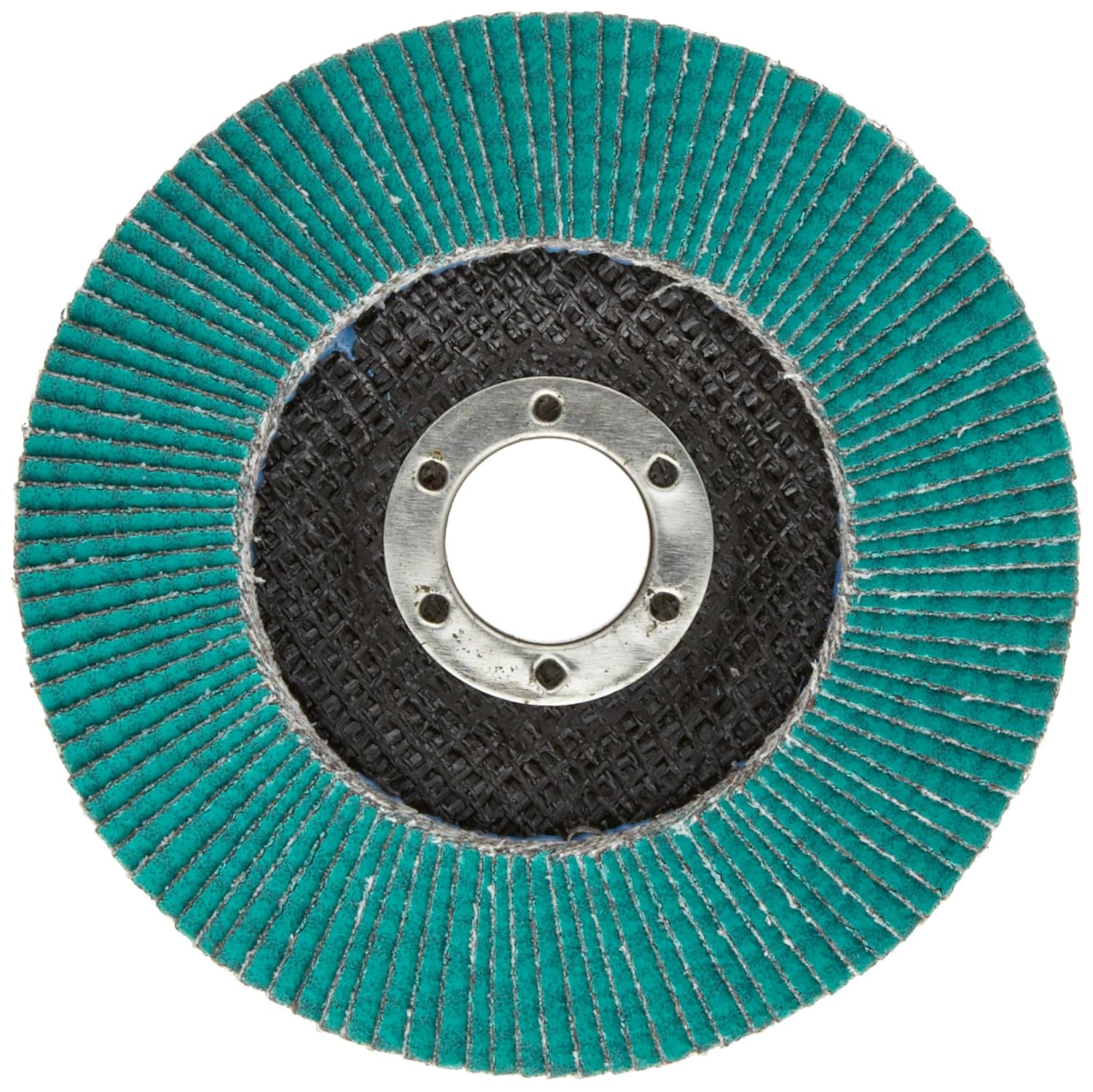 3M Cubitron II Flap Disc 577F - 80 Grit Aluminum Zirconia - Type 29 Quick Change Angle Grinder Disc - Giant - High Pressure Grinding Disc - 4.5' x 7/8' Arbor Hole
