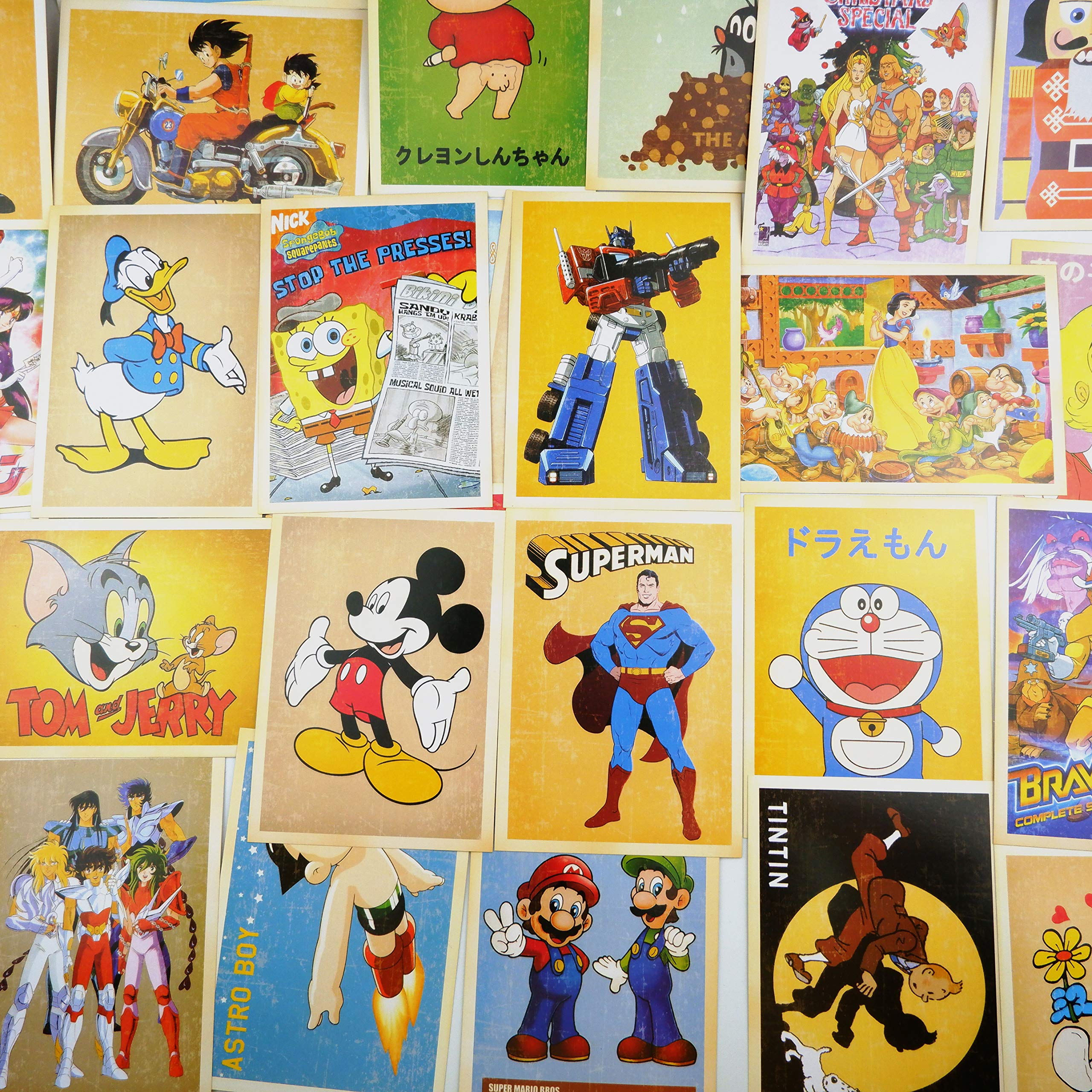 Cartes Postales Rétro 32 Pièces, Affiches Films Européens Américains, Cartes Architecturales 14x10 cm