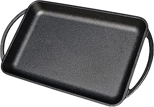 Grillplatte aus Gusseisen inkl. Silikonmatte - geeignet für Induktion, Gas, Ceran, Backofen, Grill und offenes Feuer (Taste)