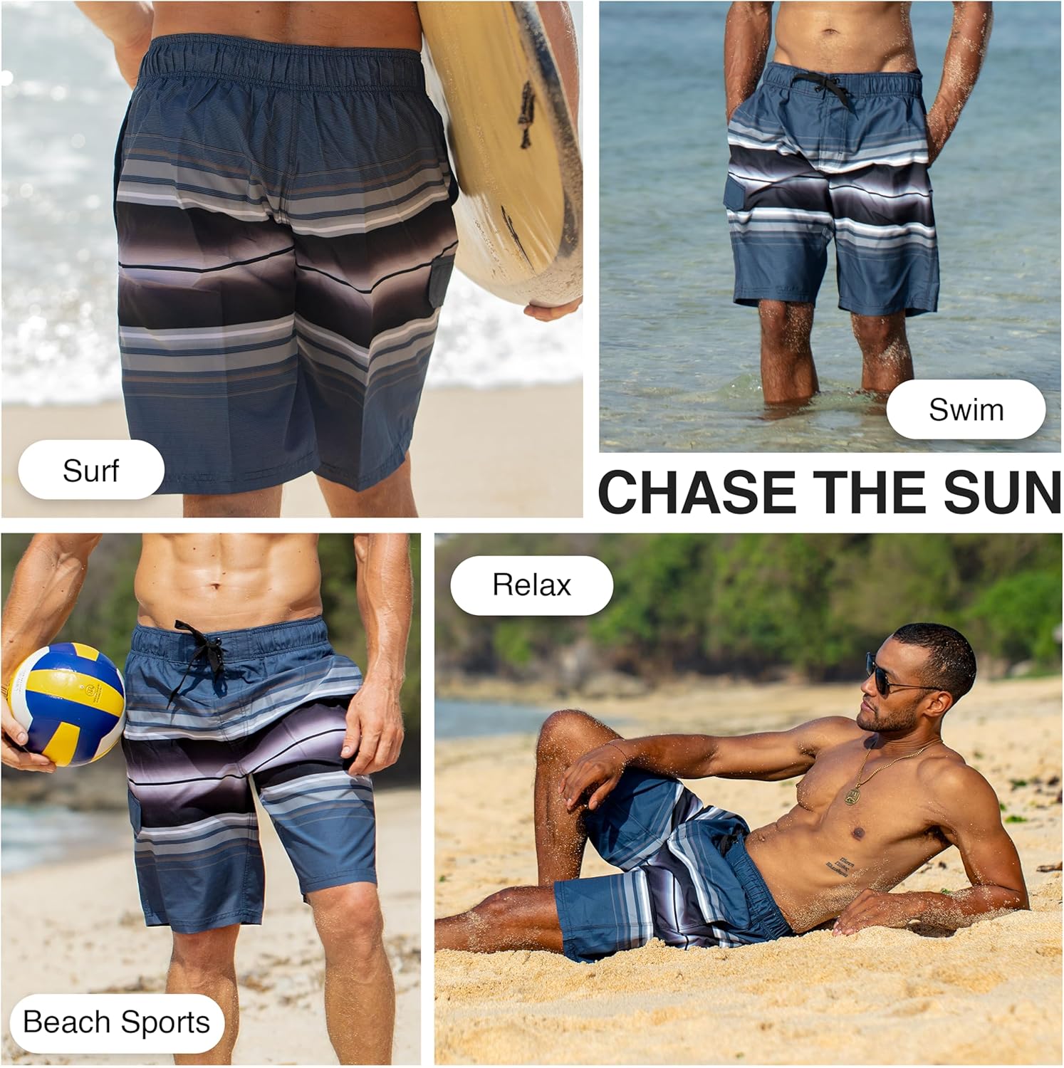 Kanu Surf Mens Wade Mens Swim Trunks Quick-Dry Swim Shorts Men, 5.5 – 9 Inch Inseam (Regular & Extended Sizes) - Image 2