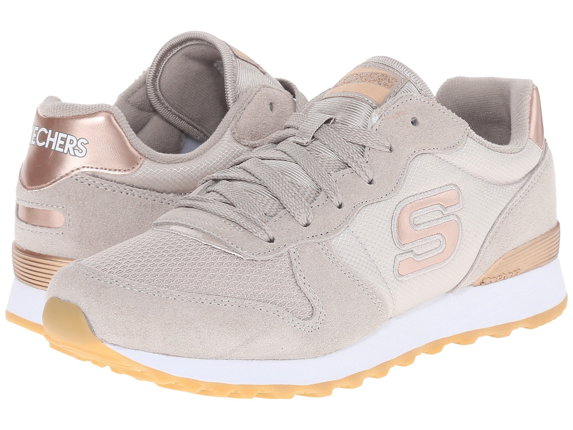 Skechers Women's Retros Og 85 Low Top Sneakers, Gray Tpe, 6.5 UK