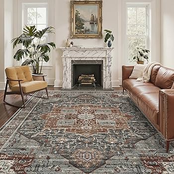 Amazon.com: Roxstand 5x7 Area Rugs, Stain Resistant Machine