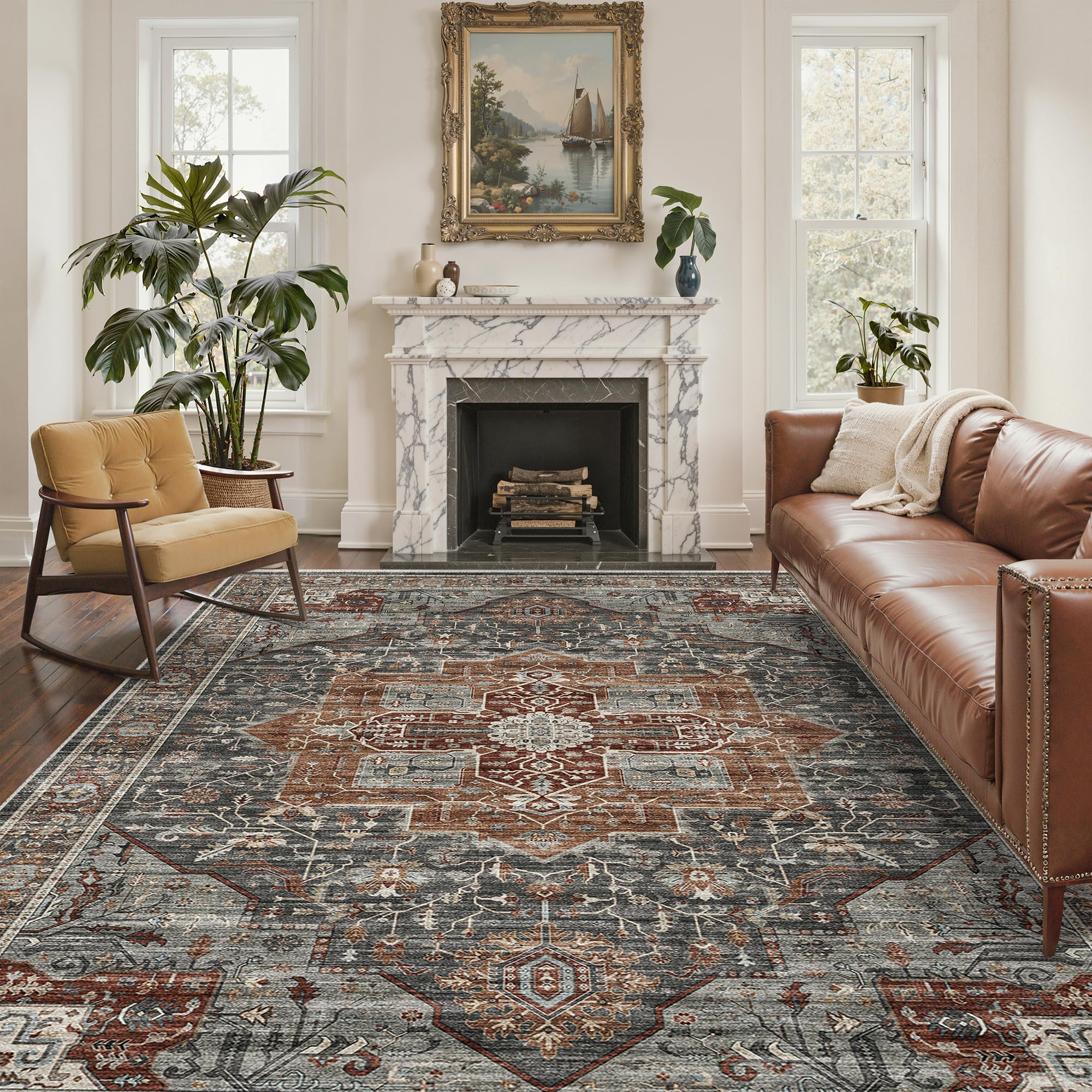 Amazon.com: Roxstand 6x9 Rug, Stain Resistant Washable Area Rugs