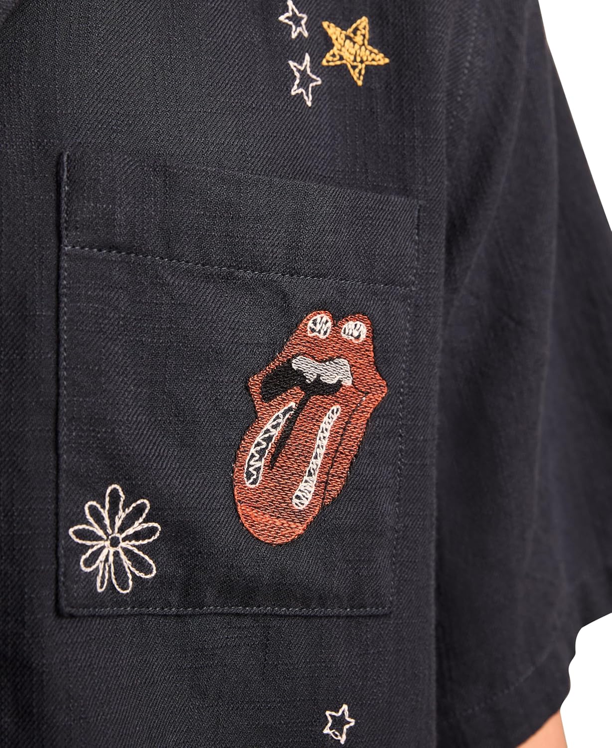 Lucky Brand Men's Rolling Stones Club Short Sleeve Shirt