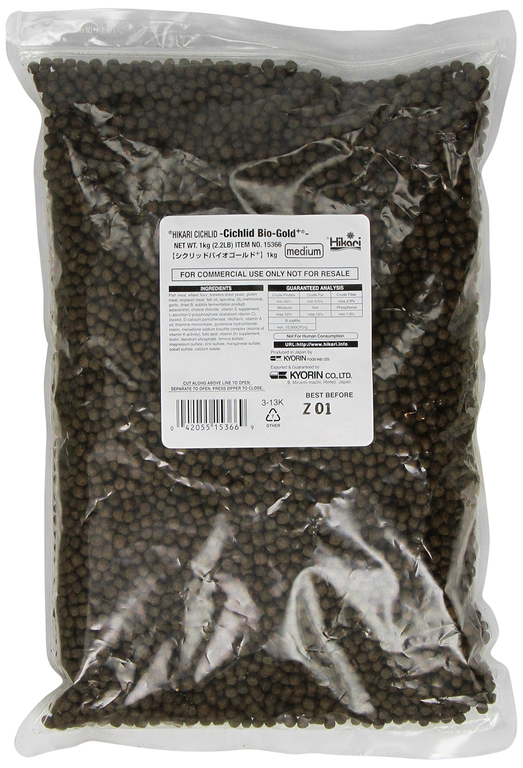 Hikari 2.2 pounds Cichlid Bio-Gold and Floating Pellets, Medium