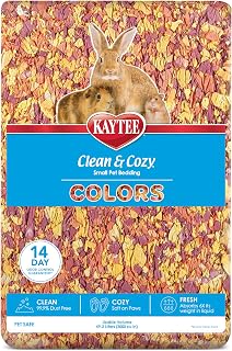 Kaytee Clean & Cozy Colors, Small Animal Bedding with Extreme Odor Control, Sunset 49.2 Liters