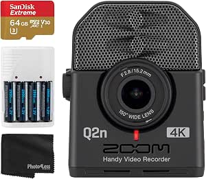 Zoom Q2n-4K Ultra High Definition Handy Video Camera Recorder with Accessories
