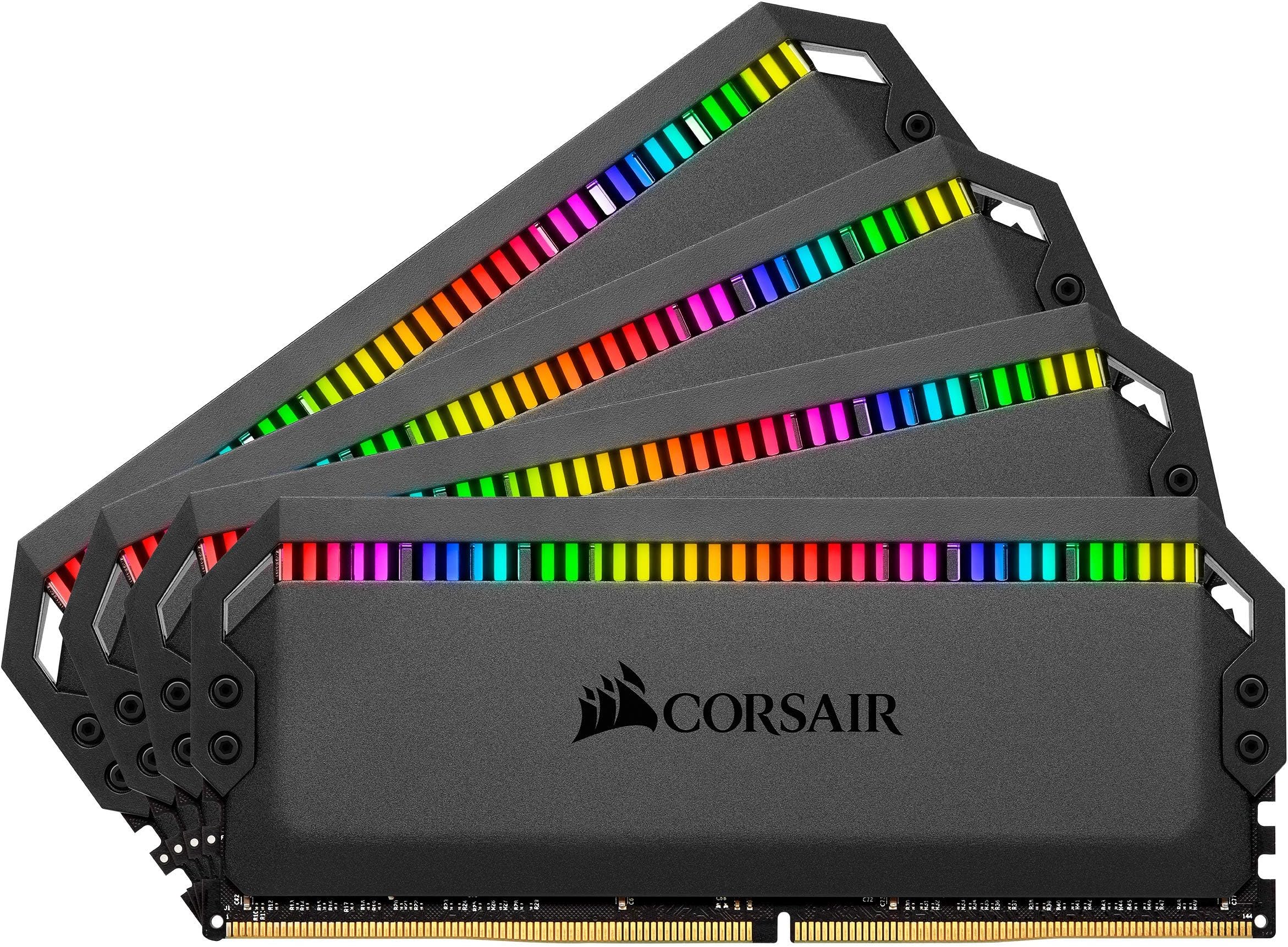 Corsair Dominator Platinum RGB 64GB (4x16GB) DDR4 3466 (PC4-27700) C16 1.35V Desktop Memory - Black