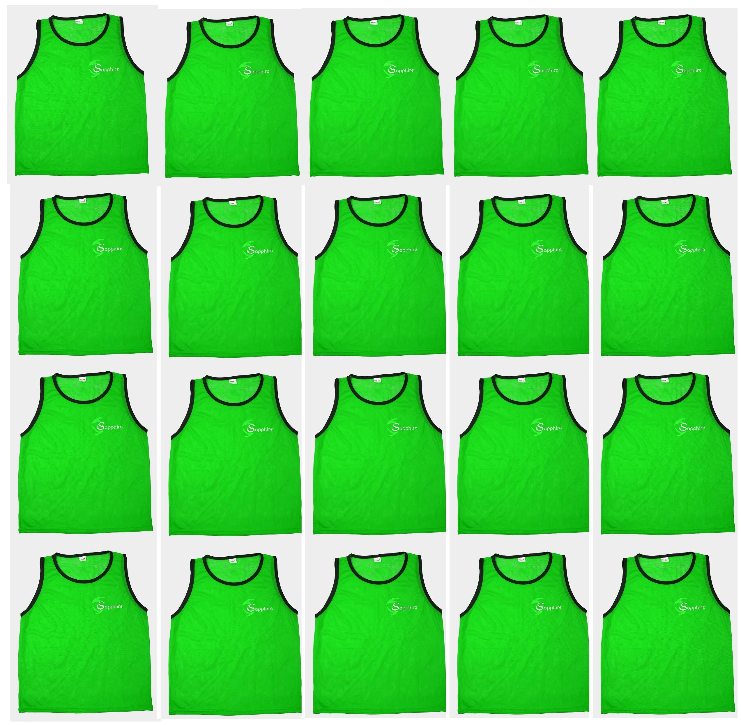 Sapphire Training Bibs Football Bibs Scrimmage Vest for Soccer Cricket Track and Field Sport (Green) (B08ZMXM6SJ) Amazon Price History, Amazon Price Tracker