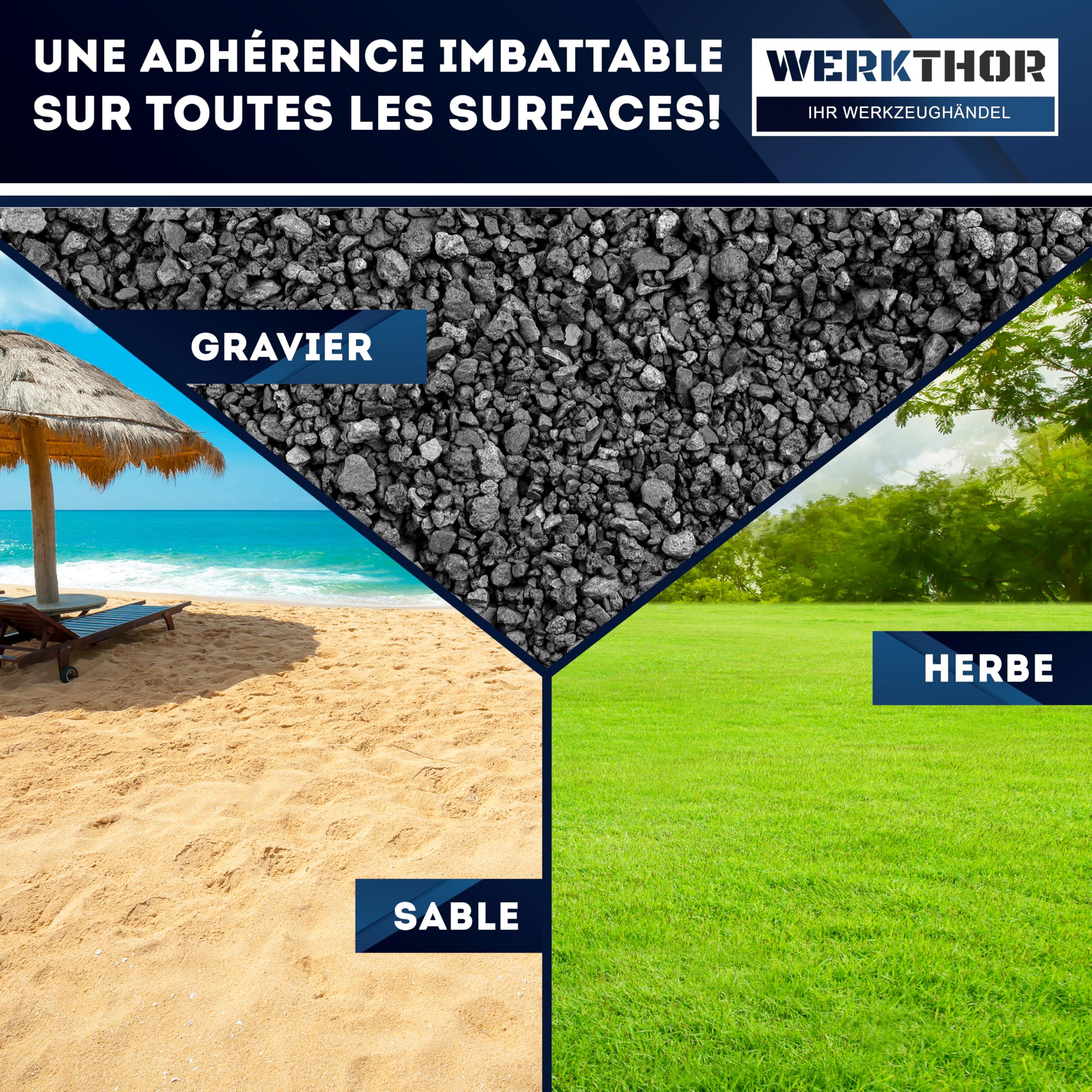WERKTHOR Cales pour Camping-Car 3 Niveaux [Jeu de 2 – Noir] | Cale pour Camping Car et Camping-Car | Rampe Camping Car de Nivellement | Cale Roue Caravane Van Aménagé | Jusqu’à 5 Tonnes | Sac Inclus