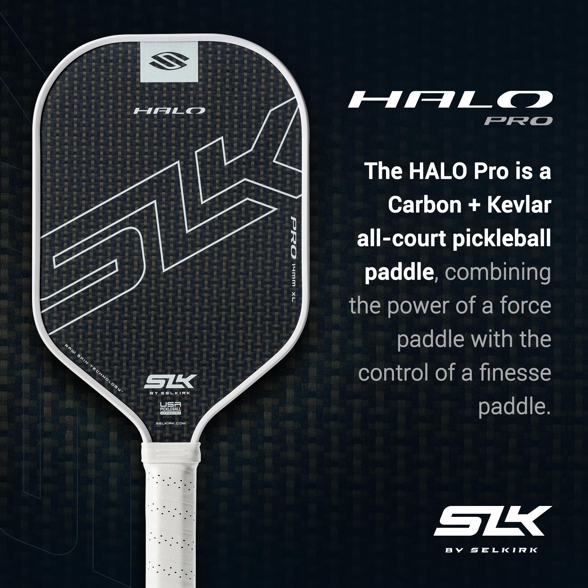 Amazon.co.jp: Selkirk Sport SLK Halo Pro ピックルボールパドル