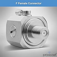 Vista 4 de Proxicast Arrestador/Supresor de Rayos Coaxial con Conectores Hembra F de 75 Ohmios - Protector de Sobretensiones de Cable Coaxial de Grado