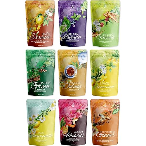 Miniatura 7 de Gardenika Decongest - Té de hojas sueltas  Hojas orgánicas sin cafeína  Mezcla ayurvédica de salud y bienestar con cúrcuma, canela, regaliz y raíz