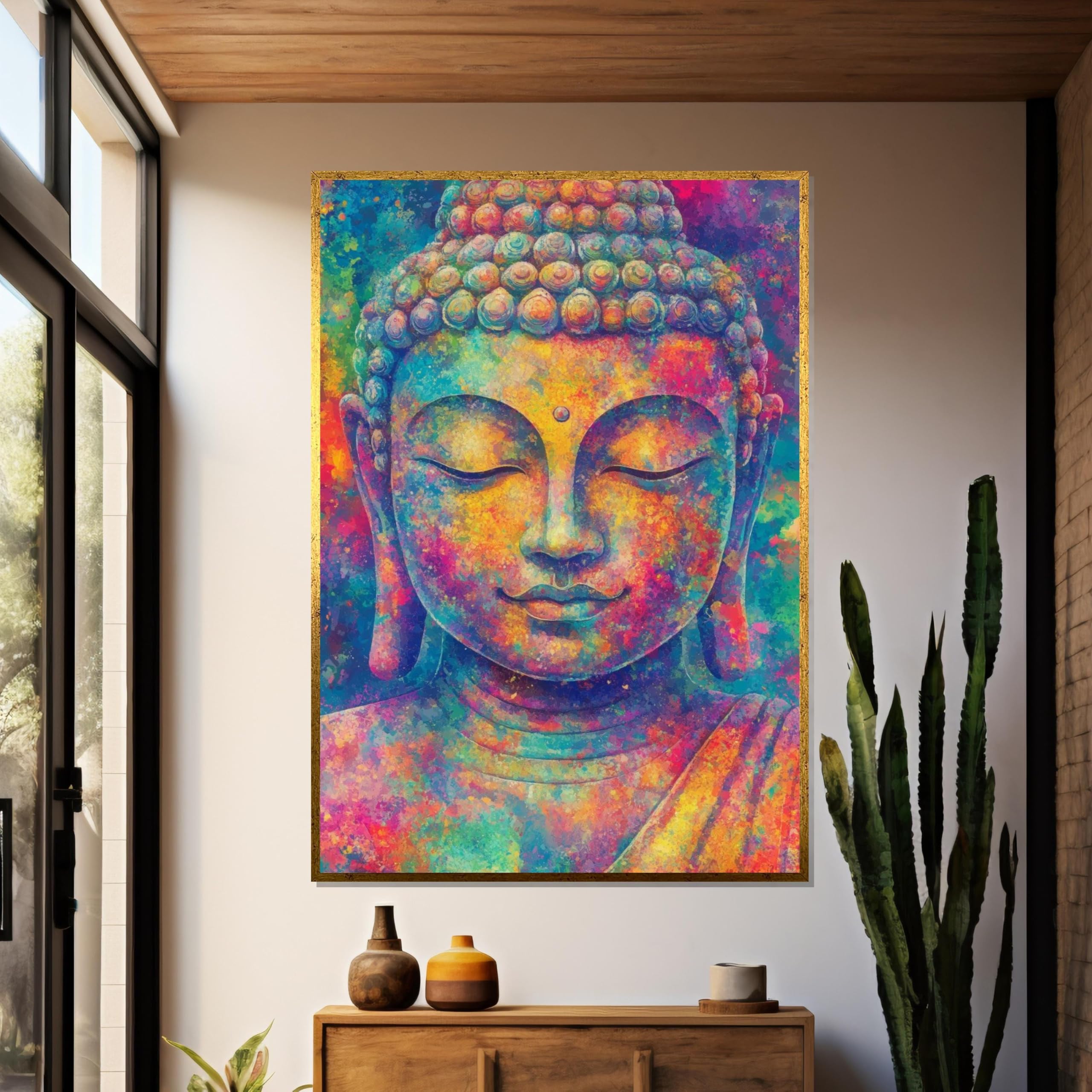Art mural zen de Bouddha, impression sur toile de qualité - 8