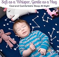 Vista 5 de GROW WILD Pack n Play - Juego de sábanas para cuna, paquete de 3 unidades, juego de sábanas de jersey suave para niños o niñas, colchón de corral