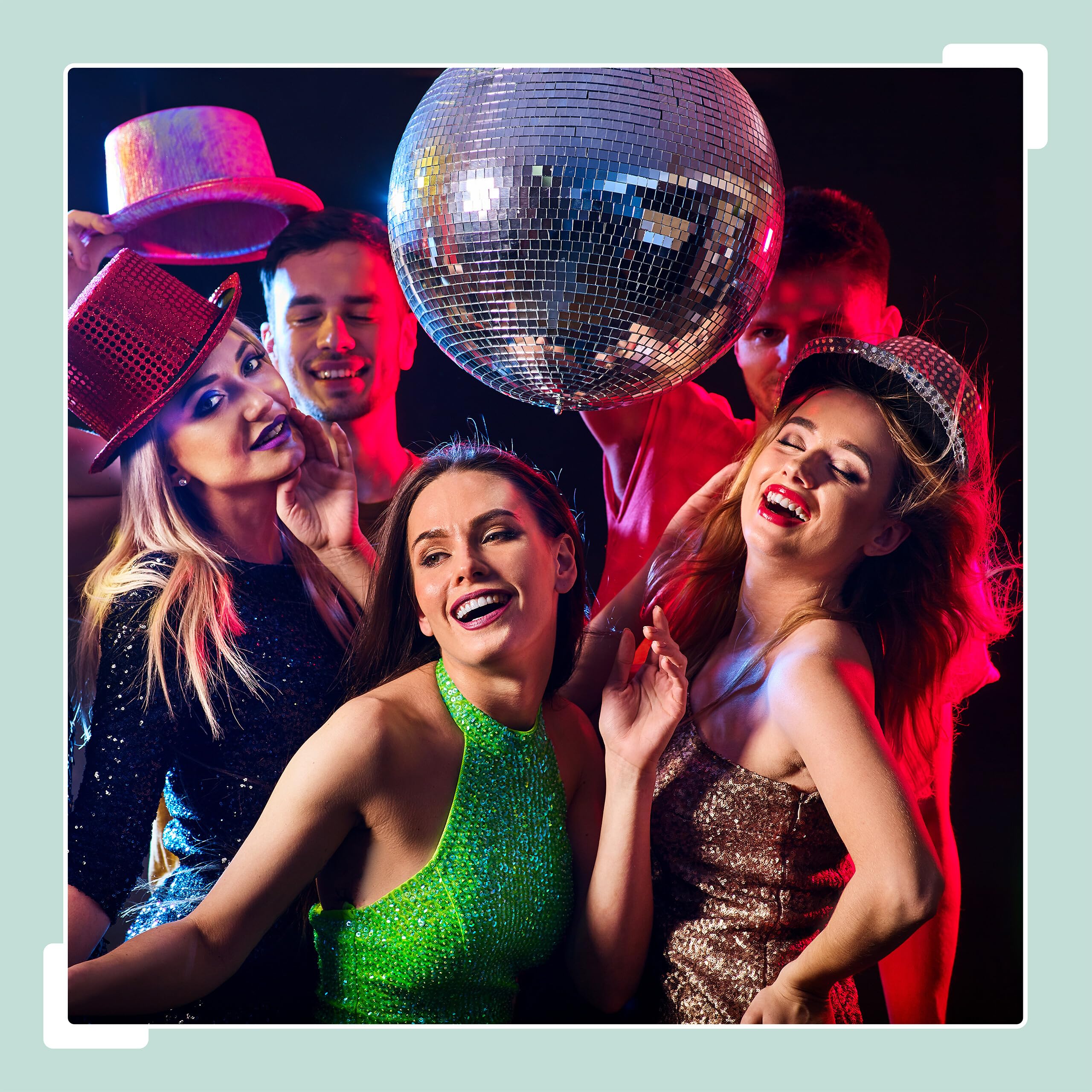 Relaxdays Palla da Discoteca Strobosferica, Ø 40 cm, Mirror Disco Ball, Strobosfera a Specchio, Party Gadget, Argentato