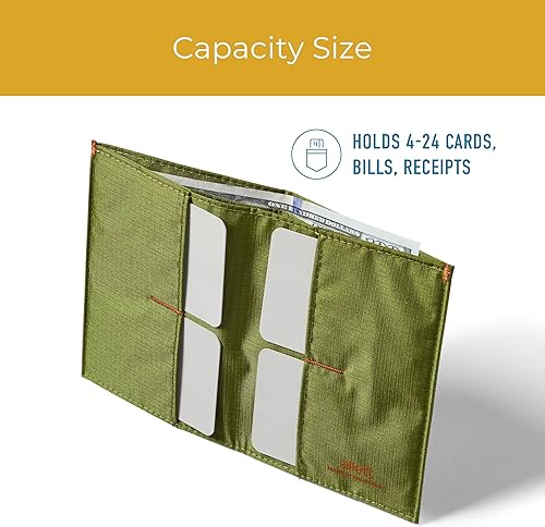 Miniatura 2 de Allett Carteras originales y deportivas Bloqueo RFID y delgado Nailon, Cala Verde, talla única , El original