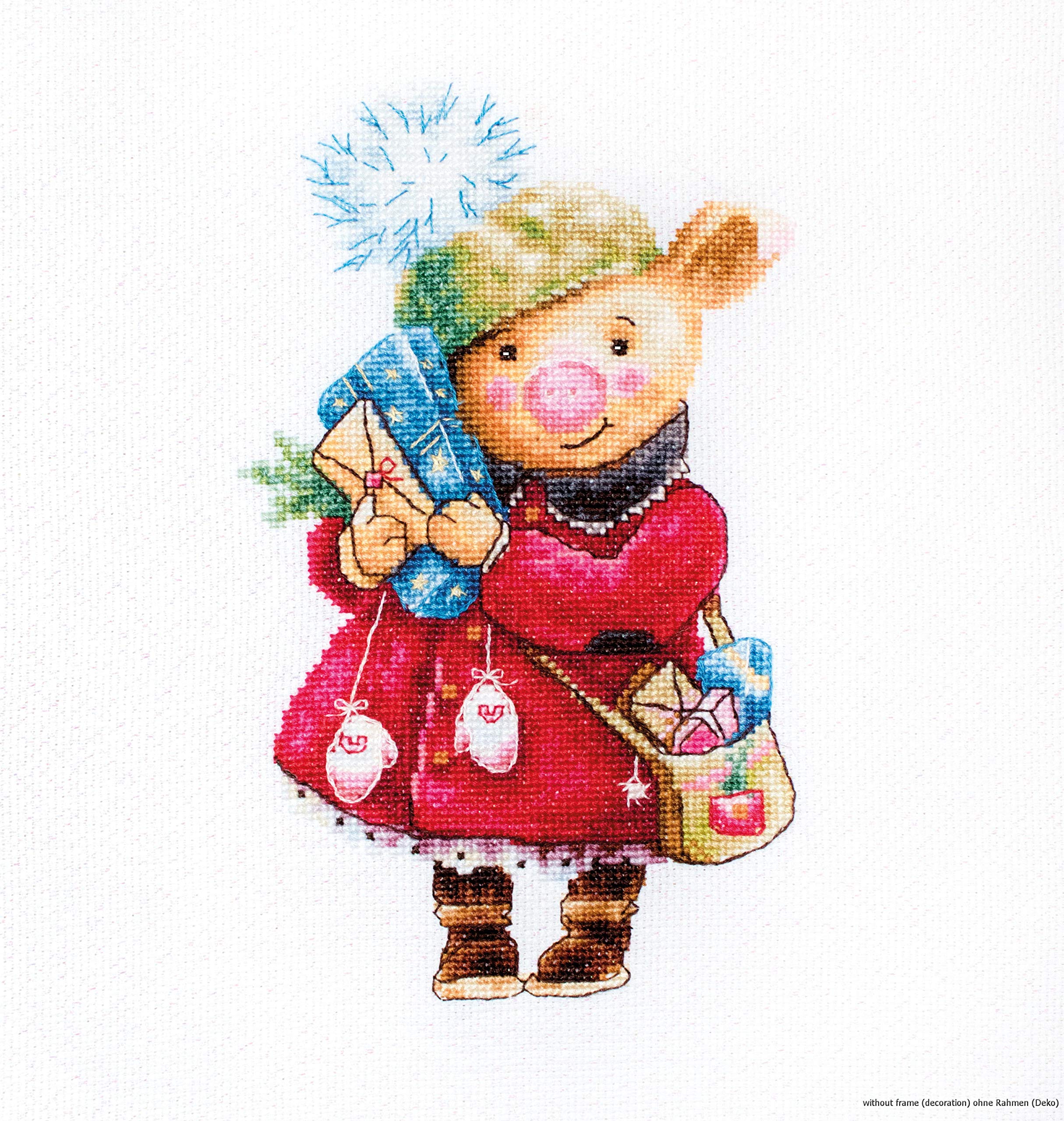 Lucas Multicoloured Luca-S Cross Stitch Kit, Cotton, Multi-Colour, 12 X 20 Cm