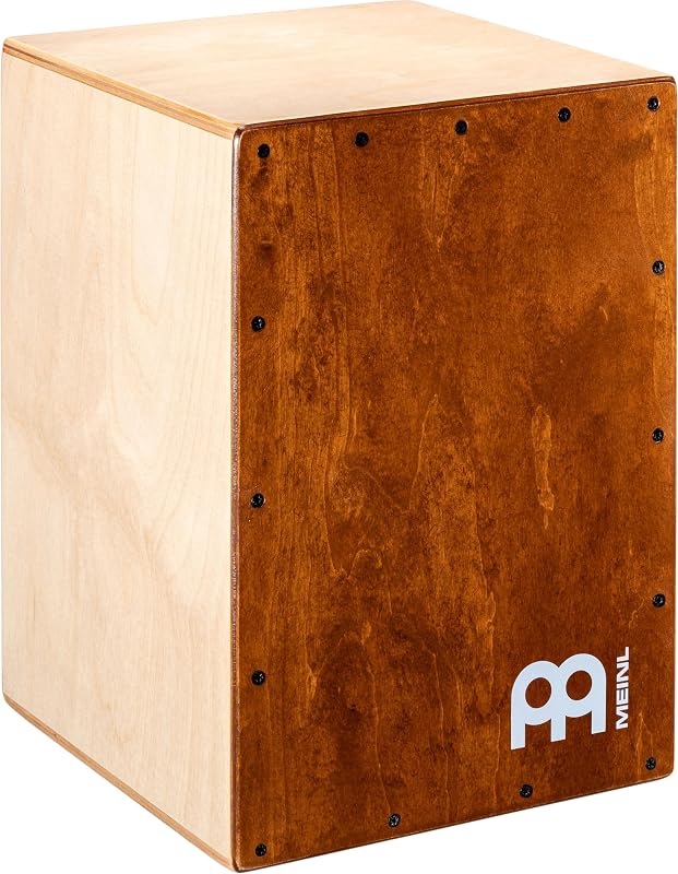 Cajón, FABRICADO EN EUROPA — Tono de caja, caja y bajo para sentarse | Madera de abedul báltico, tamaño compacto, puerto de sonido trasero, patas de silicona: para todos los niveles y entornos