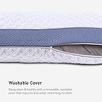 Vista 7 de Bedgear Almohada Balance Performance – 2.0 – Almohada de cama que absorbe la humedad para todas las posiciones de sueño – Almohada de cama