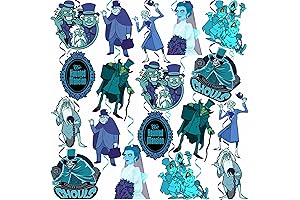 Complete Set of 36 Haunted Decorations - Spider Themed Halloween and Birthday Swirls