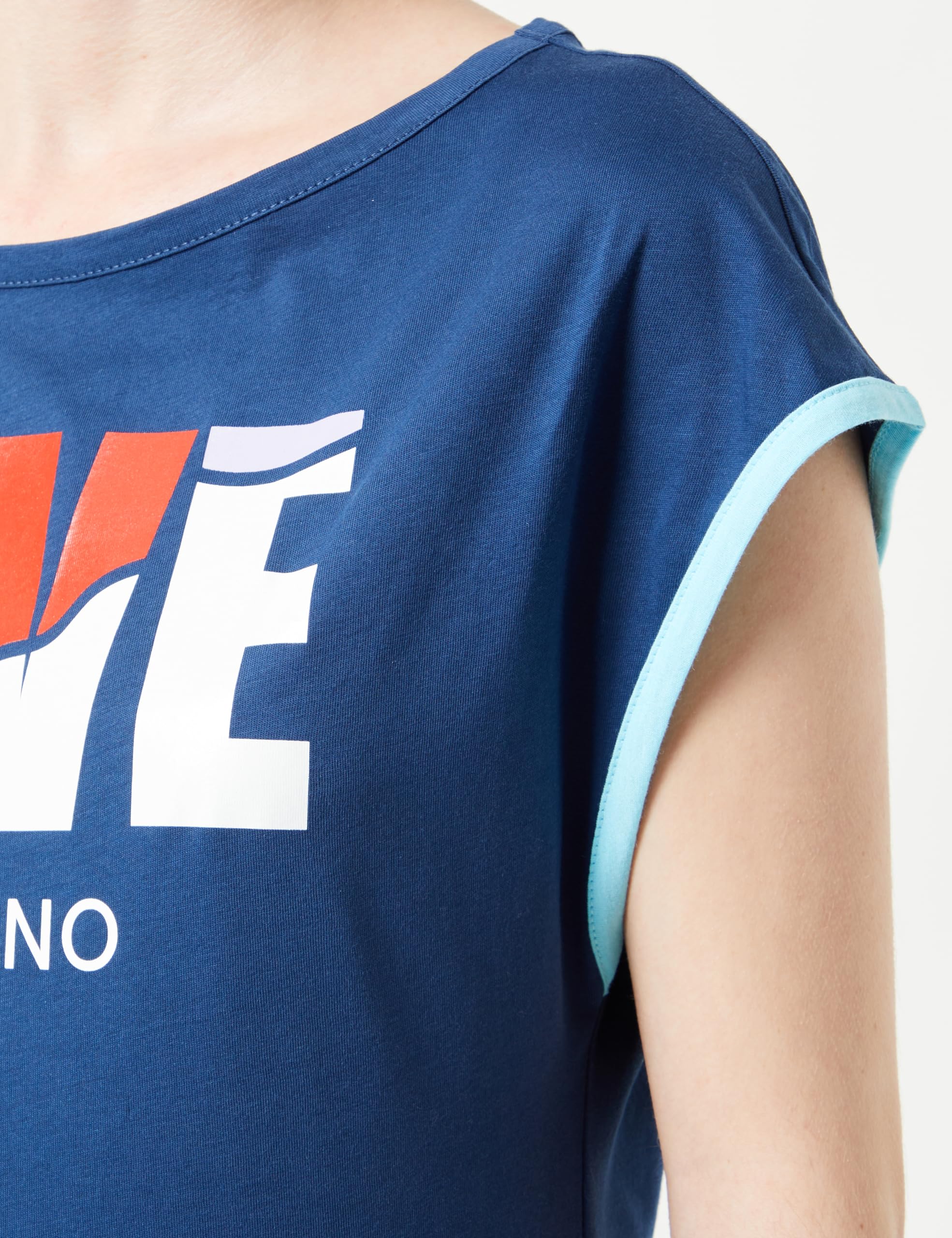 Love Moschino Boxy Fit-Camiseta de Manga Corta Mujer