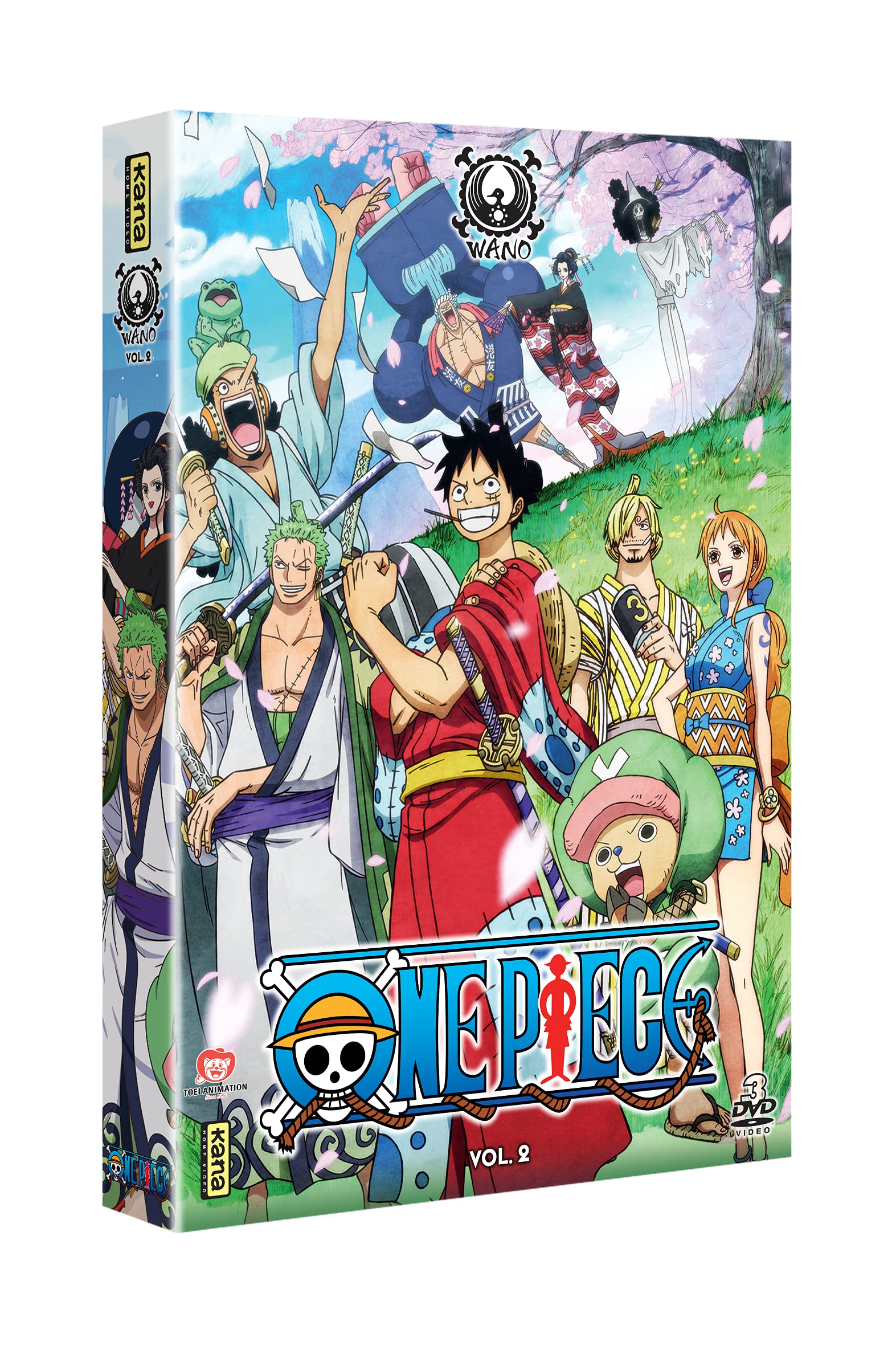 One Piece Pays de Wano Vol. 2 DVD edición Francia para fans del anime japonés