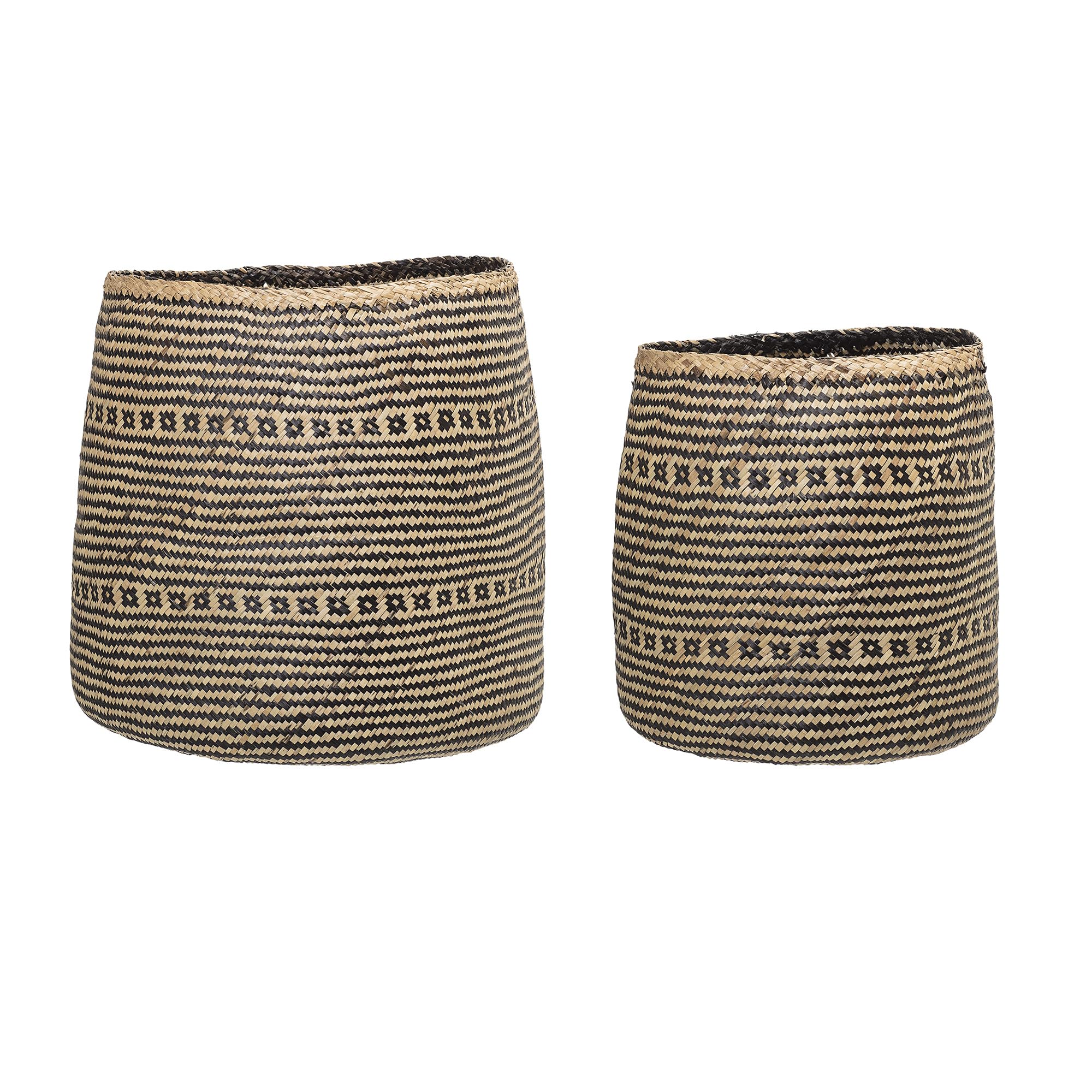 Bloomingville Nostalgic Korb Heddy 2er-Set aus Seegras in der Farbe Natur, 90903659