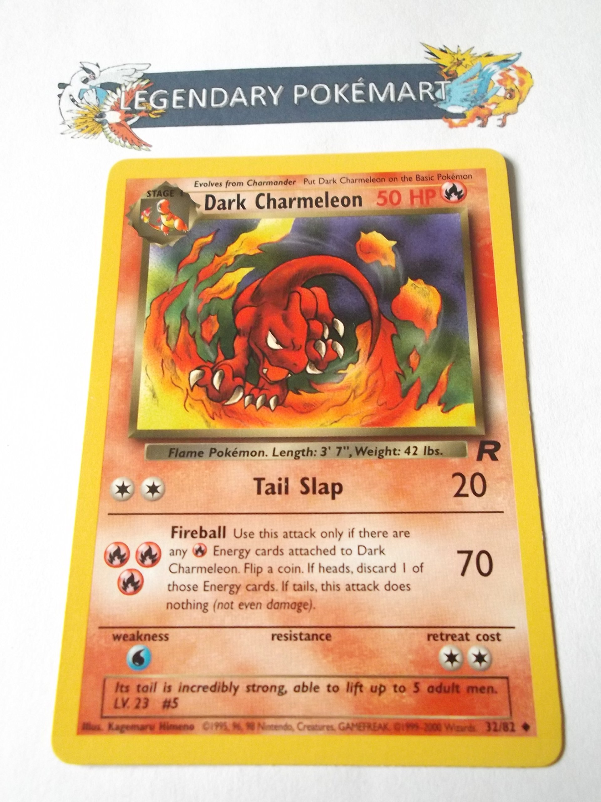 Amazon.com: Wizards of the Coast Pokemon Team Rocket Uncommon Card #32/82  Dark Charmeleon : Toys & Games