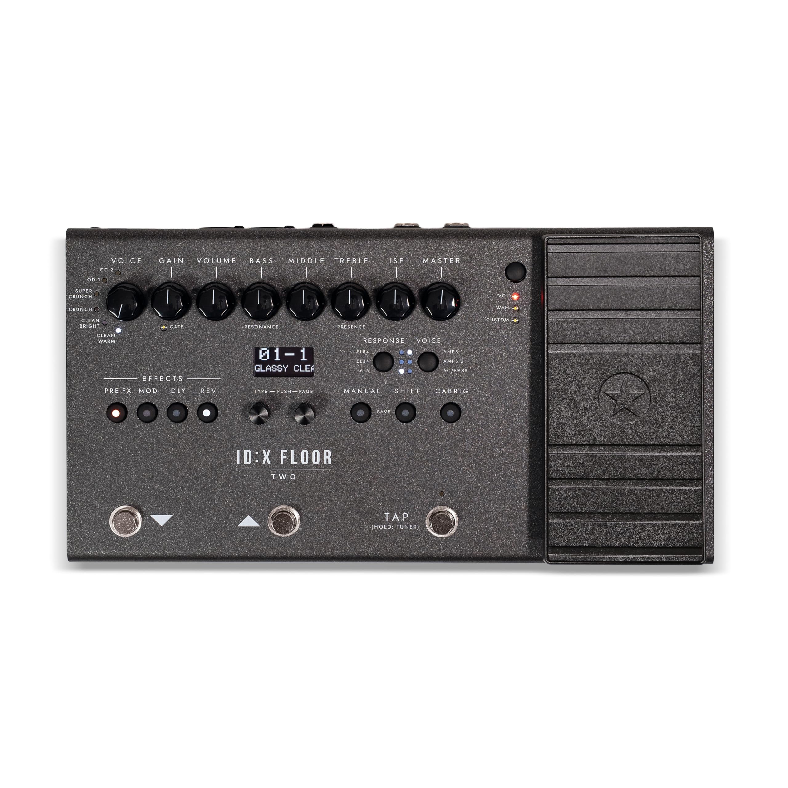Blackstar ID:X Floor 2 Amp Modeling Pedalboard - 6 Amp Voices, Valve‑Style Emulation, 35+ Effects, Expanded Footswitch Control