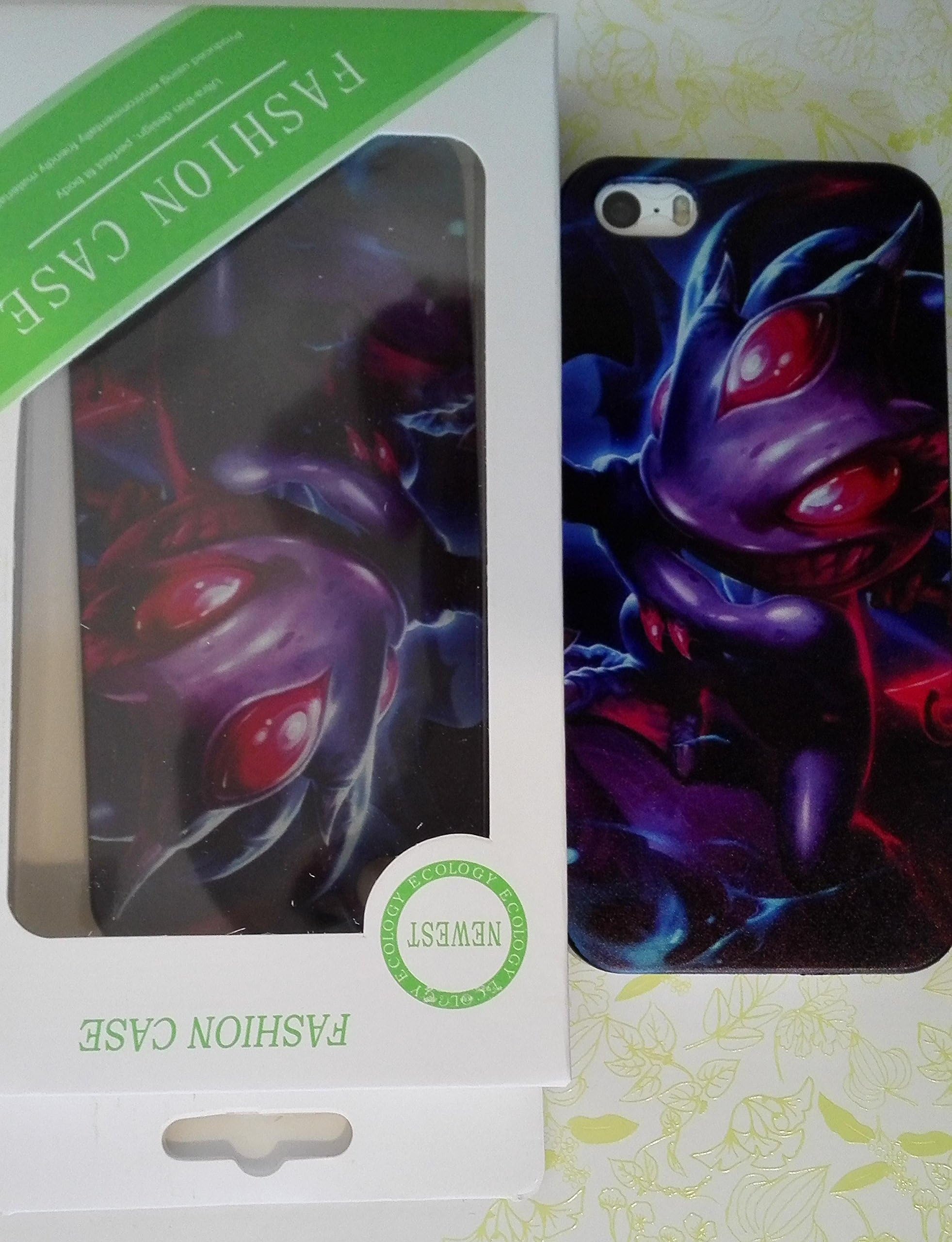 League of Legends IPhone 5/5S Black Case Fizz Include A Card Mobile Phone Protection Shell For Apple Pay in Gift Box.