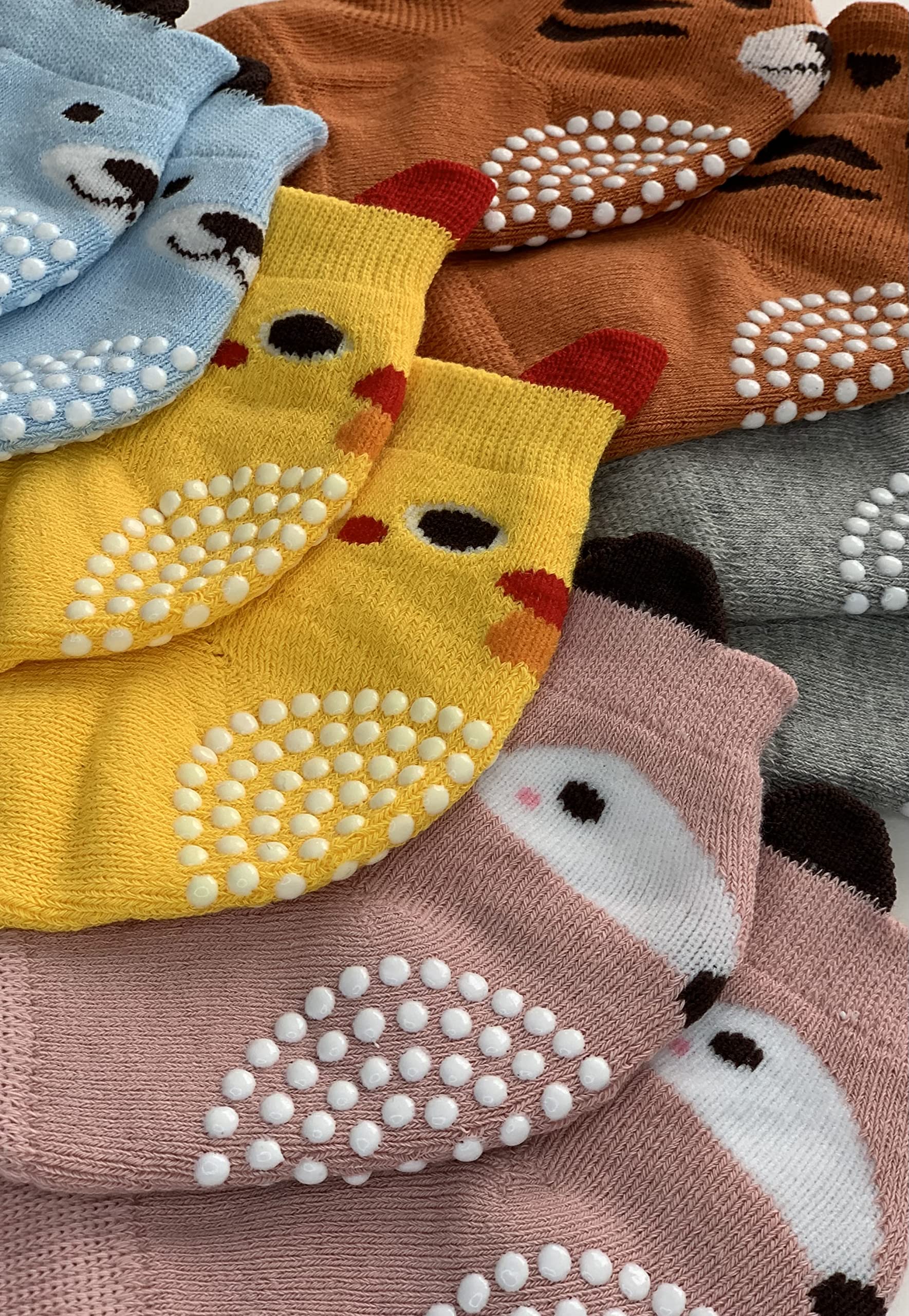 Baby Crawling Pads Anti-Slip Knee Protect Baby’s Knee for Crawling (1 Pair Pink Fox)