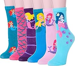 Sandsuced Kinder Mädchen Socken Lustige Baumwolle Kindersocken Bunte Weich Neuheit Socken 6 Paar