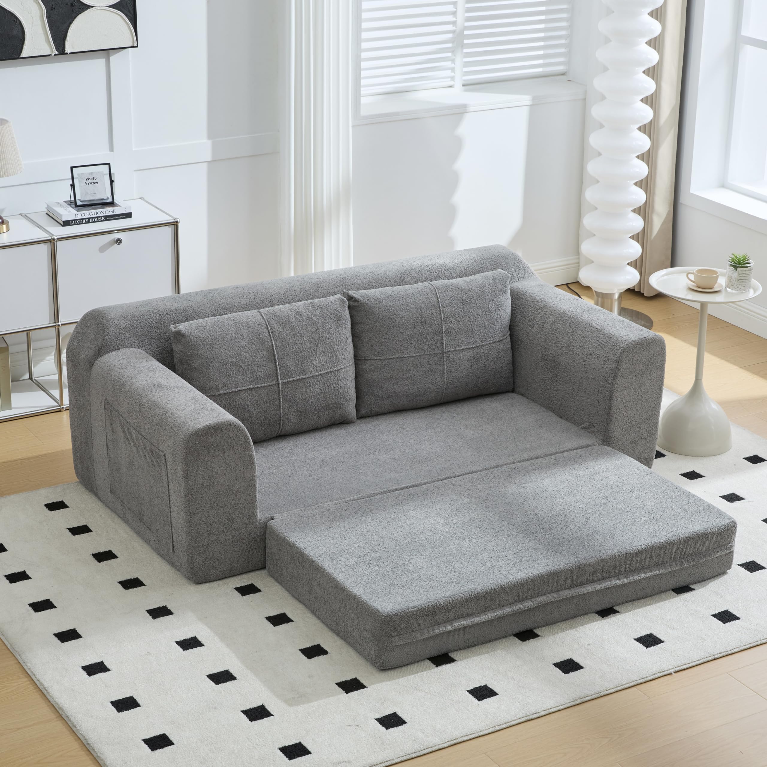 Sofá cama modular de 2 plazas, sofá convertible