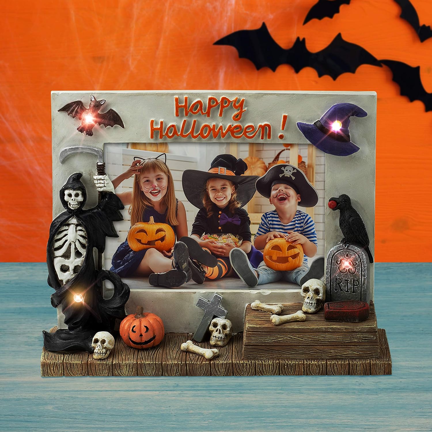Halloween Light Up 6" x 4" Picture Frame