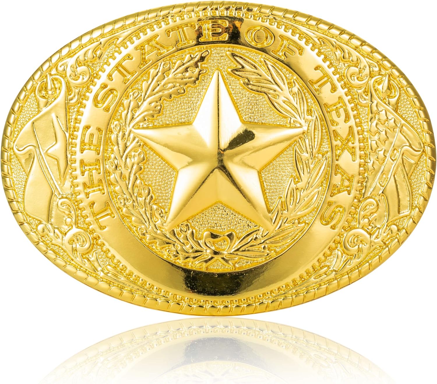Texas Star Western Cowboy Belt Buckle - Novelty Bull Eagle Design for Men and Women