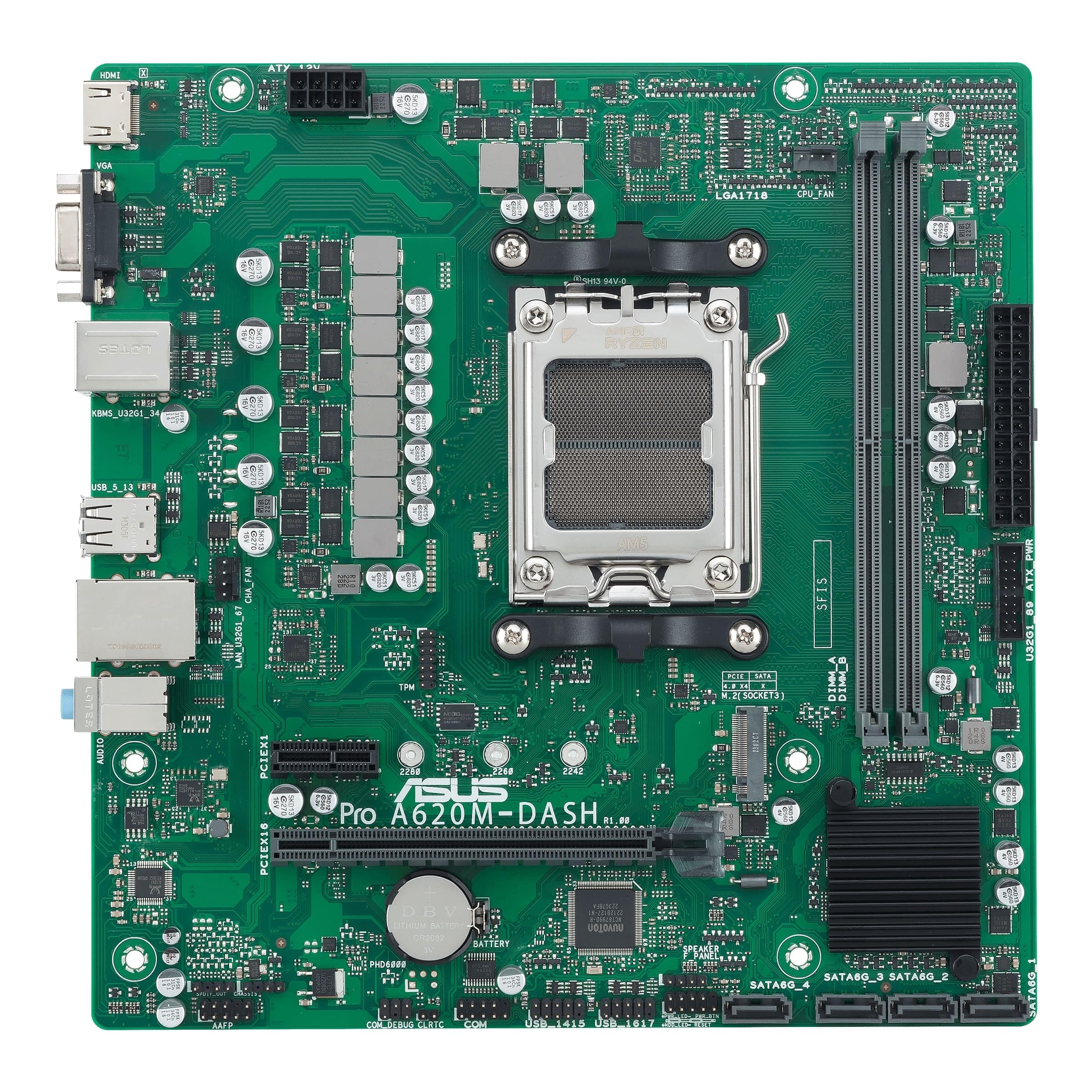 Amazon | ASUS Mainboard A620M-DASH-CSM - Micro ATX - Socket AM5