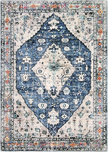 Miniatura 382 de Lahome Tapete tribal bohemio, pequeño, suave, antideslizante, lavable, de pelo corto, para piso en puerta, interior, entrada, baño, silla, Verde