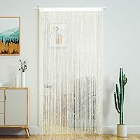 Vista 11 de Cortinas de puerta con tiras de cuentas. DIY cuentas densas para puertas,entradas y ventanas